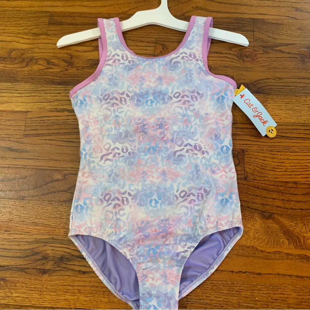 Girls Gymnastics Leopard Print Pull-On Leotard Cat & Jack Pink & Purple 
NWT NEW - Picture 3 of 16